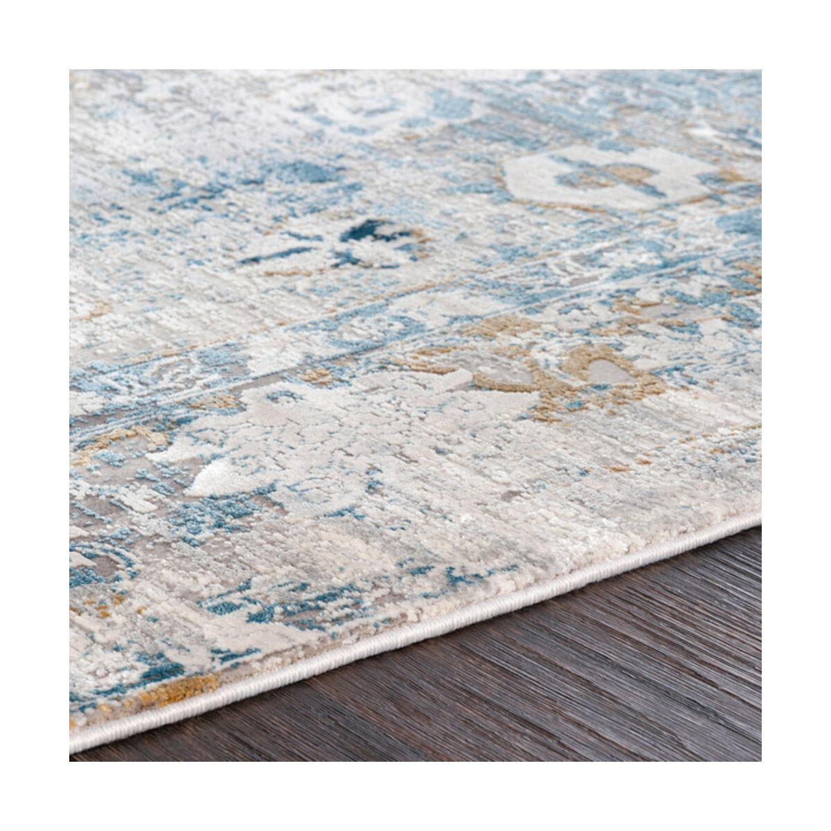 Comfort 134 X 90 inch Sky Blue Rug, Rectangle