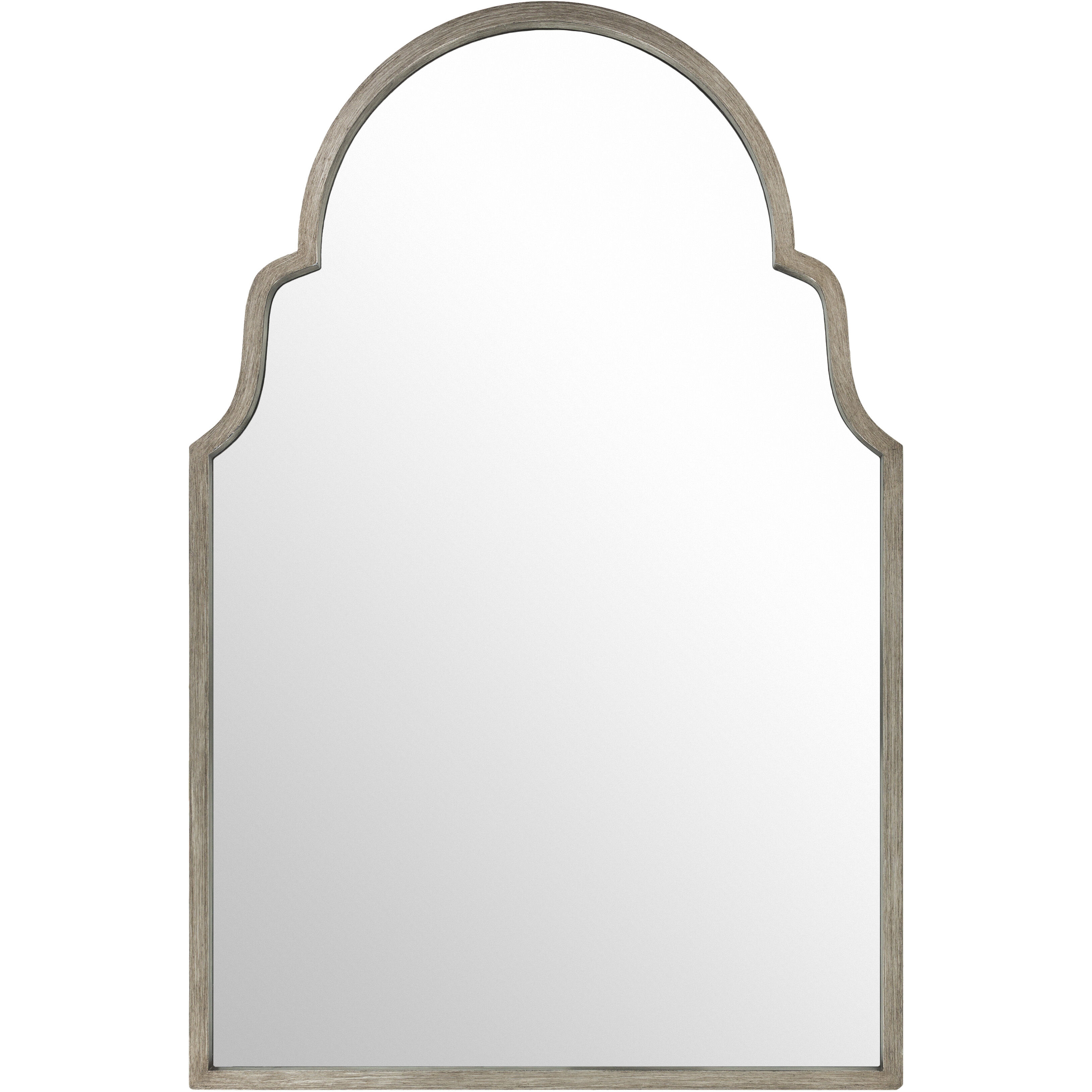 Hamilton 40 X 30 inch Silver Mirror, Arch/Crowned Top