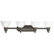 Beacher 4 Light 37.5 inch Antique Bronze Bath Vanity Wall Light