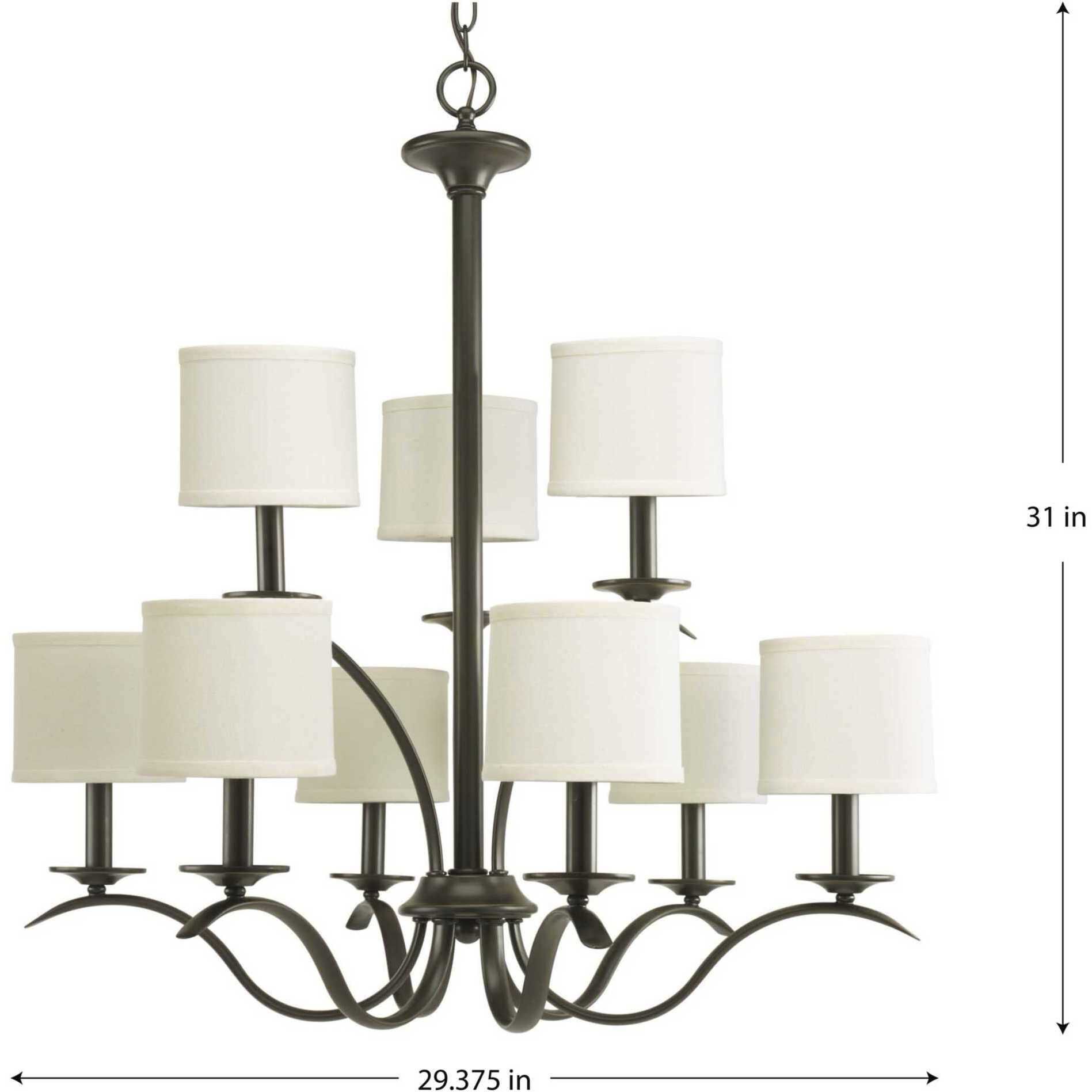 Mark 9 Light 29.38 inch Antique Bronze Chandelier Ceiling Light