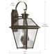 Quennel 2 Light 19 inch Antique Bronze Outdoor Wall Lantern, Medium