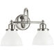 Felix 2 Light 16 inch Polished Nickel Vanity Light Wall Light