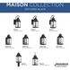 Corrina 3 Light 24 inch Textured Black Outdoor Wall Lantern, Large