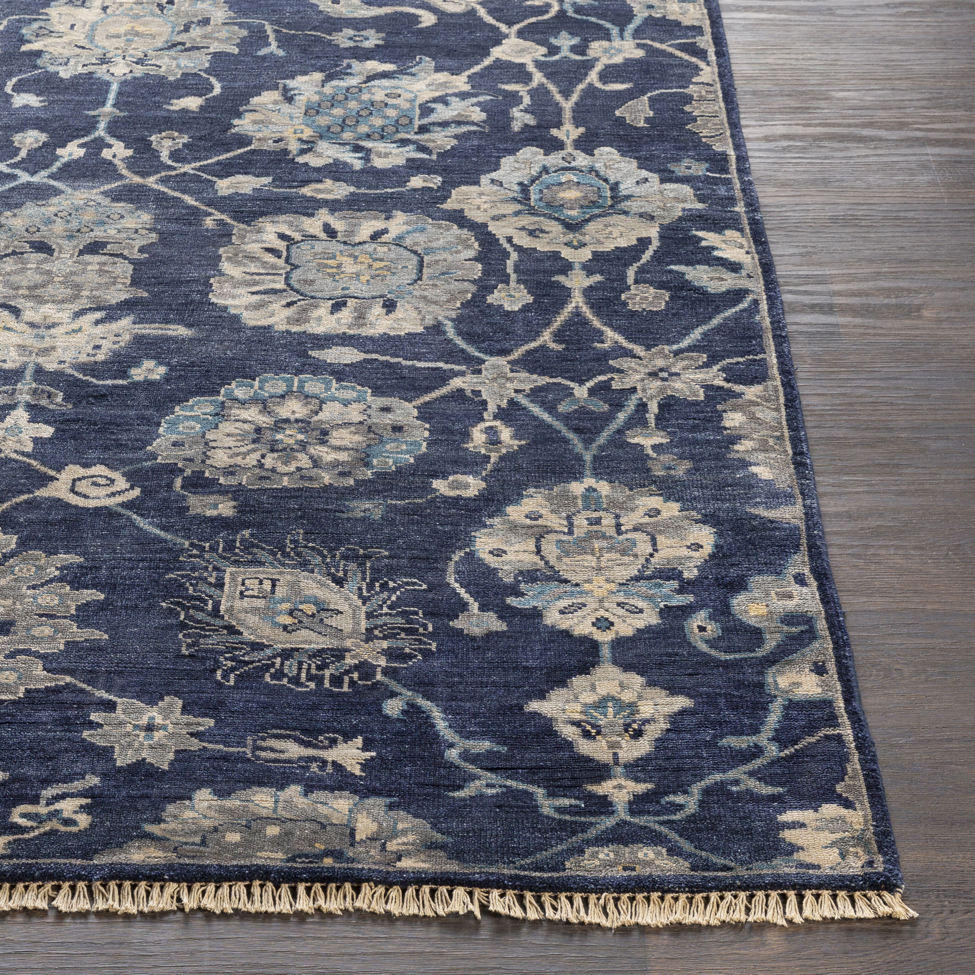 Farrar 72 X 48 inch Navy Rug, Rectangle