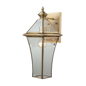 Moses 1 Light 18 inch Brushed Brass Outdoor Sconce