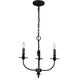 Trinity 3 Light 18 inch Oil Rubbed Bronze Chandelier Ceiling Light