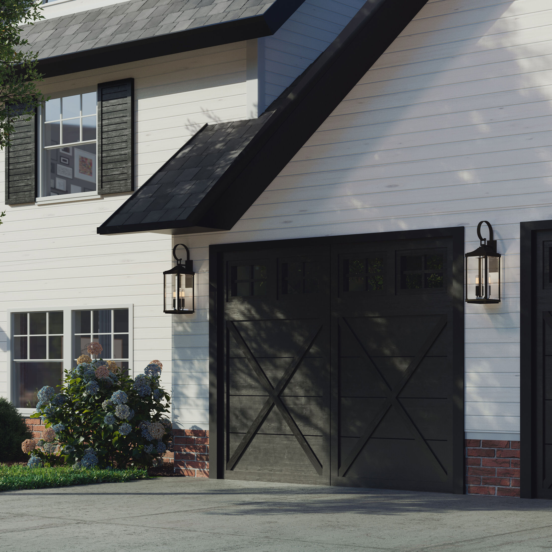 Caelum 3 Light 31 inch Antique Bronze Outdoor Wall Lantern, Large, Design Series