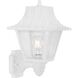 Season 1 Light 13 inch White Outdoor Wall Lantern