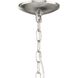 Terra 1 Light 16.63 inch Brushed Nickel Pendant Ceiling Light