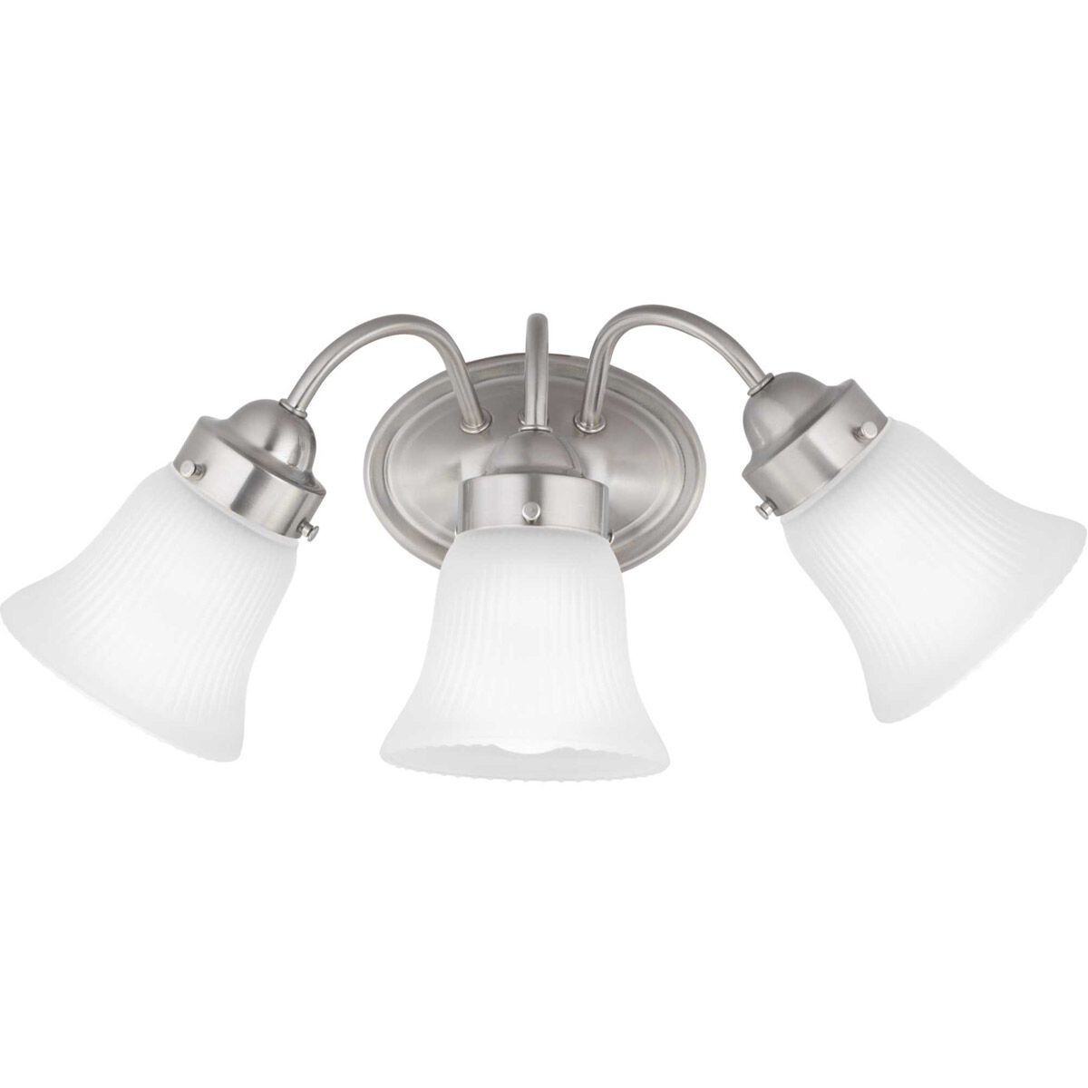 Clarence 3 Light 16 inch Brushed Nickel Bath Vanity Wall Light