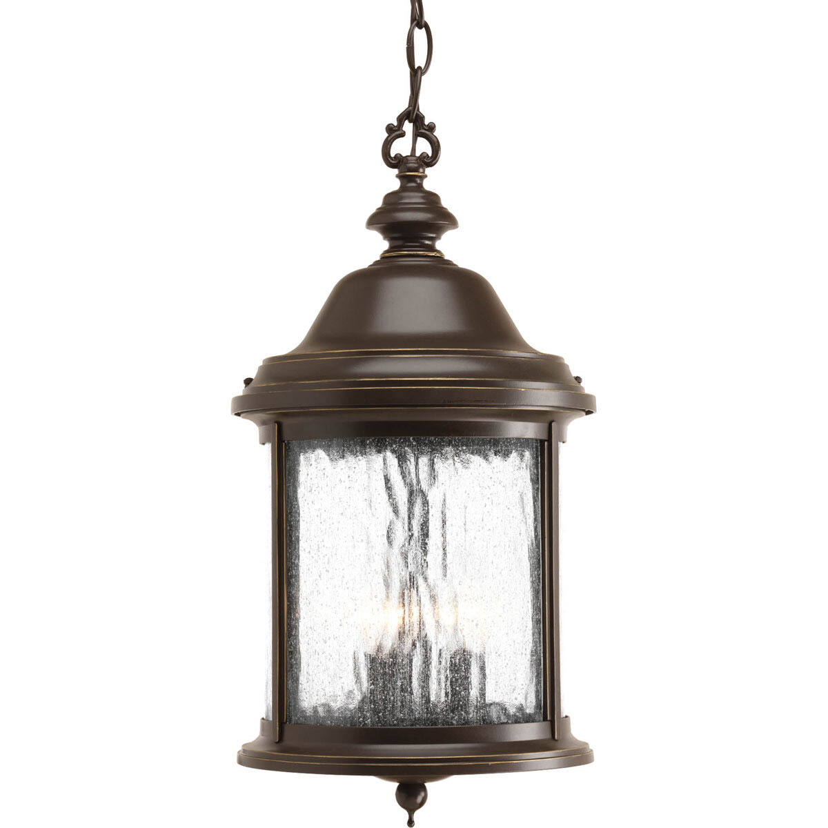 Renee 3 Light 9.63 inch Antique Bronze Outdoor Hanging Lantern