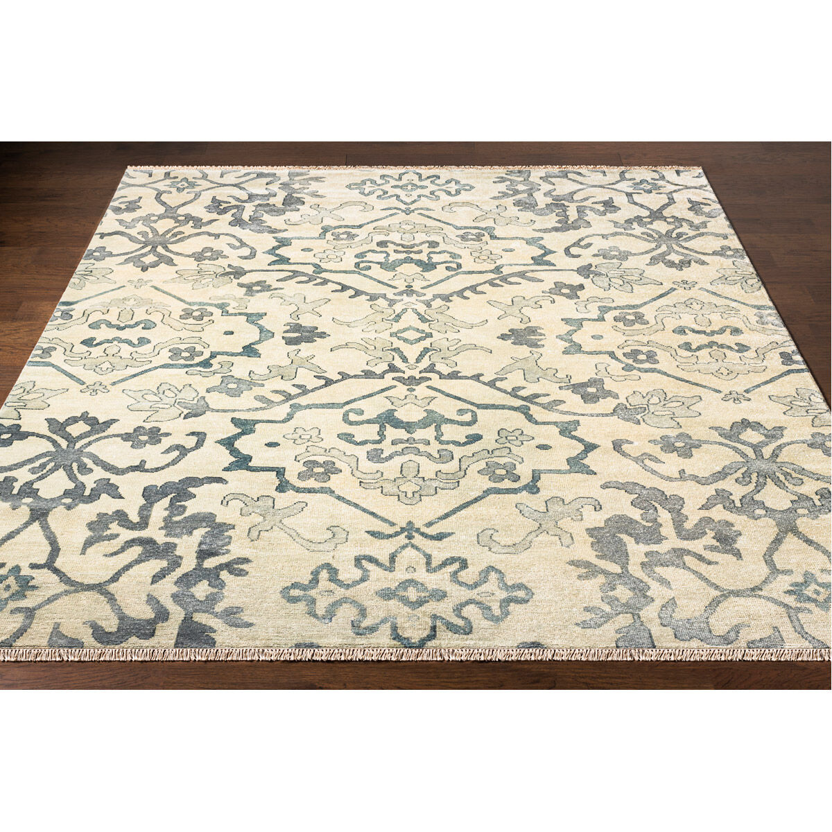 Fantasia 102 X 66 inch Blue Rug, Rectangle
