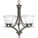 Nerissa 5 Light 23 inch Antique Bronze Chandelier Ceiling Light