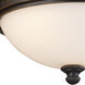 Solita 2 Light 13 inch Deep Rust Flush Mount Ceiling Light