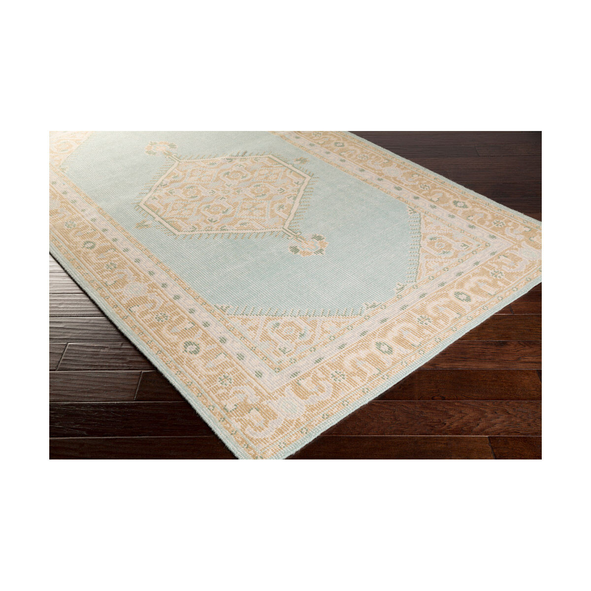 Luella 66 X 42 inch Sage/Tan/Beige/Dark Green/Medium Gray Rugs, Wool