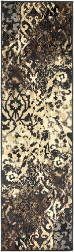 Adora 91 X 26 inch Charcoal Rug, Runner