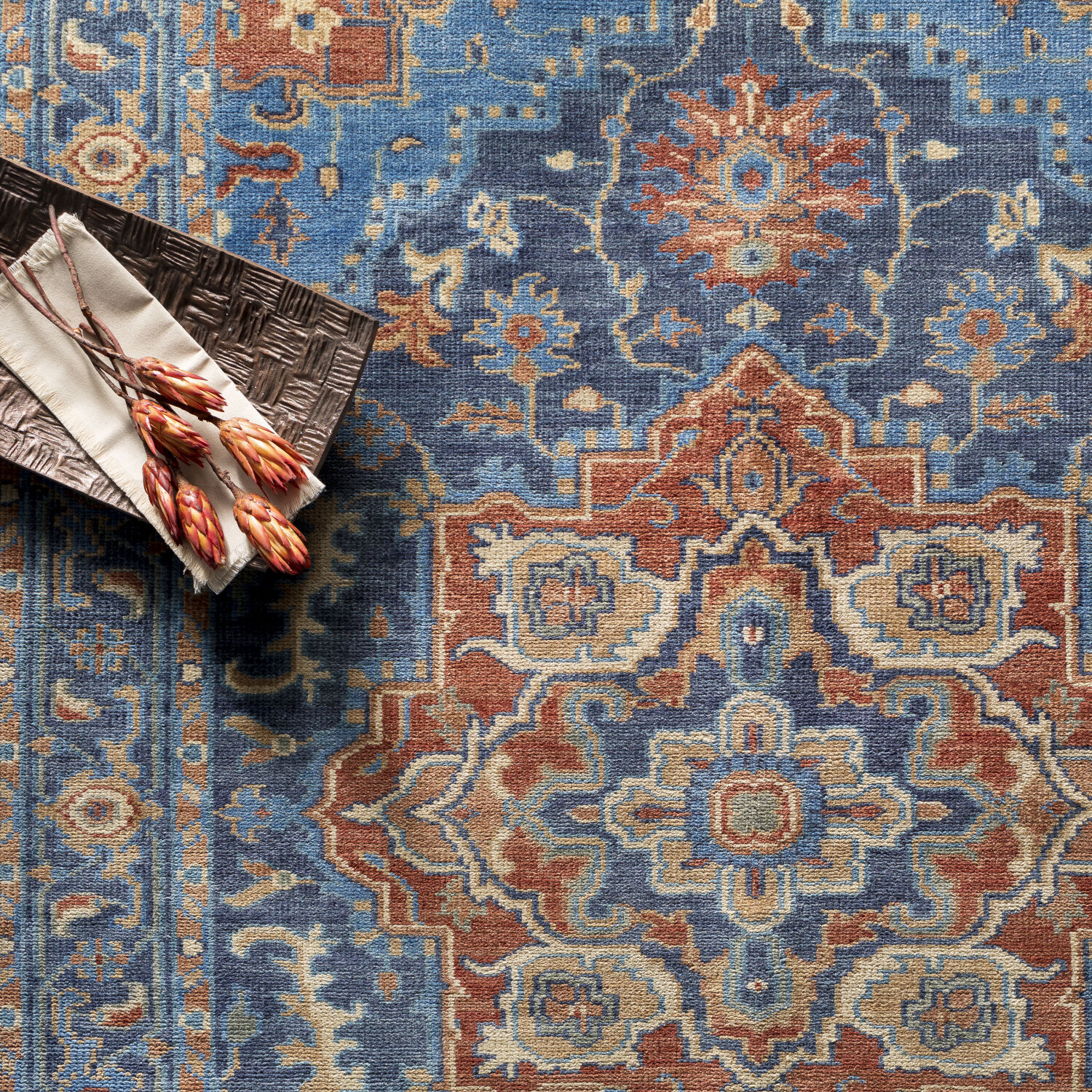 Ace 156 X 108 inch Blue Rug, Rectangle