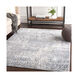 Mirth 87 X 63 inch Navy Rug, Rectangle