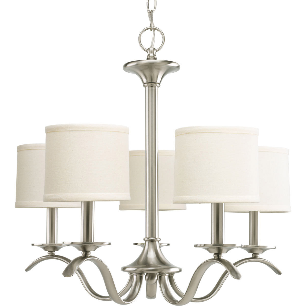 Mark 5 Light 23 inch Brushed Nickel Chandelier Ceiling Light
