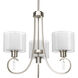 Beardsley 3 Light 22 inch Brushed Nickel Chandelier Ceiling Light