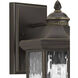 Shipley 1 Light 13 inch Antique Bronze Outdoor Wall Lantern, Medium