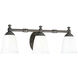 Juno 3 Light 25 inch Venetian Bronze Bath Vanity Wall Light, Delta