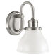 Felix 1 Light 7 inch Brushed Nickel Sconce Wall Light