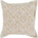 Trista 26 X 26 inch Pink and Grey Euro Sham