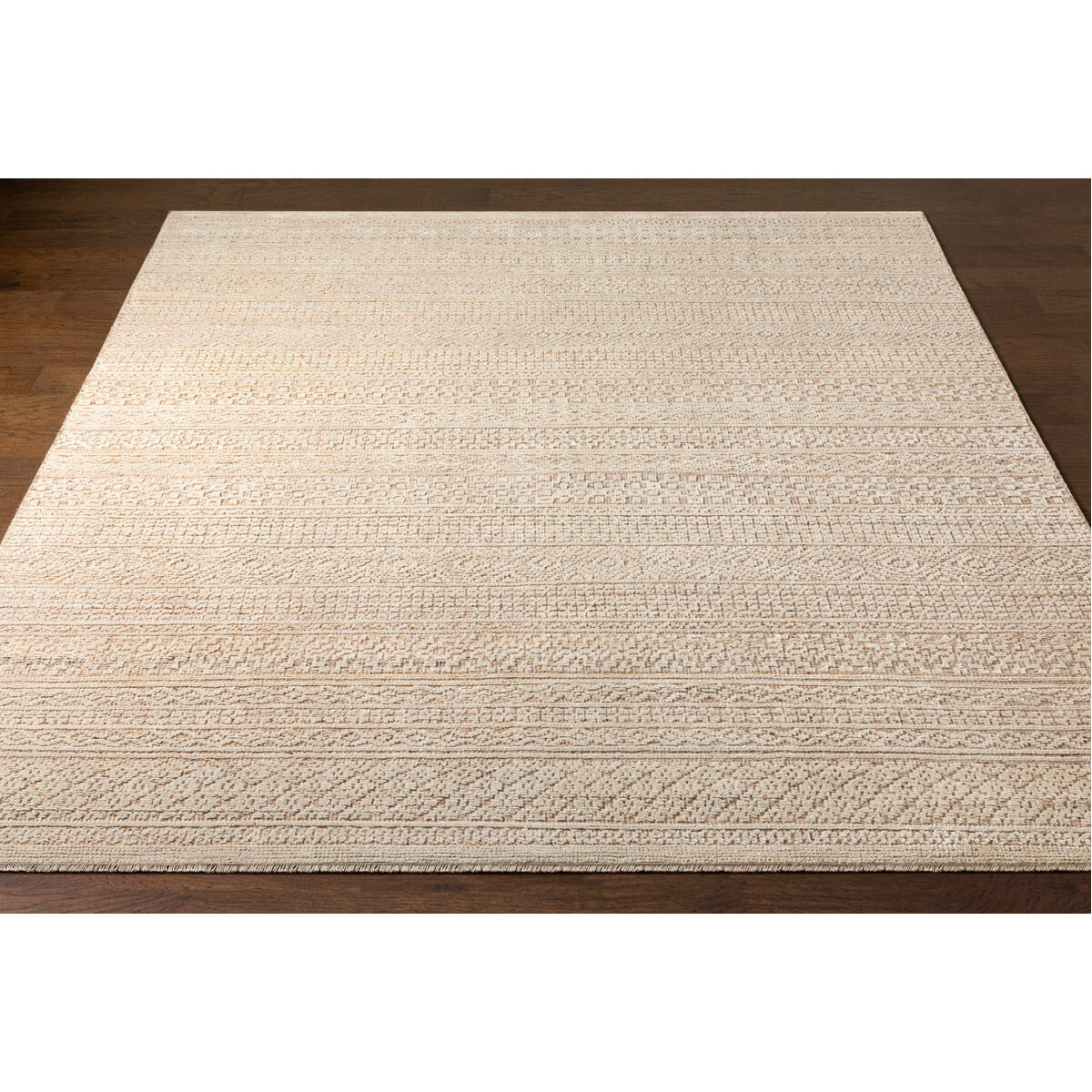 Hollis 120 X 96 inch Tan Rug, Rectangle