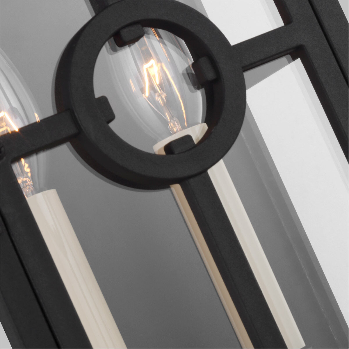 Leyna 2 Light 12.13 inch Textured Black Outdoor Wall Lantern