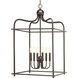 Stokley 6 Light 20 inch Antique Bronze Pendant Ceiling Light, Design Series