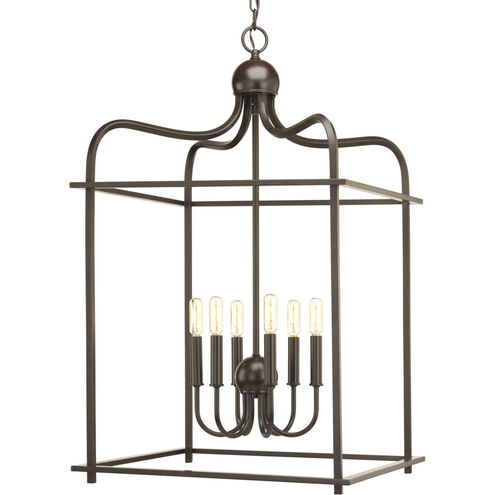 Stokley 6 Light 20 inch Antique Bronze Pendant Ceiling Light, Design Series