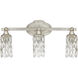 Dudley 3 Light 21 inch Antique Silver Vanity Light Wall Light