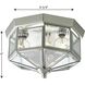 Petronella 3 Light 9.75 inch Brushed Nickel Flush Mount Ceiling Light