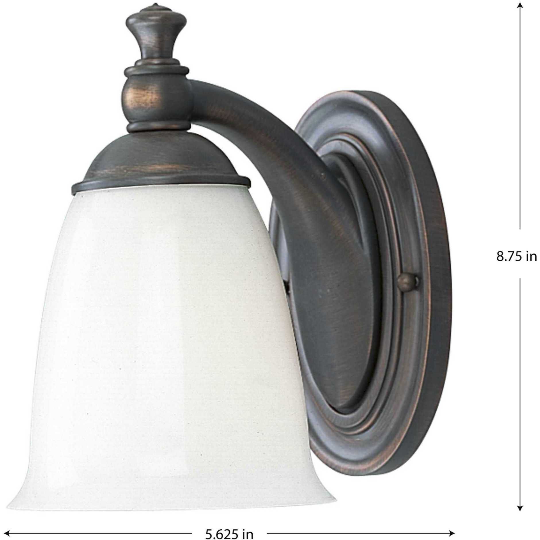 Juno 1 Light 6 inch Venetian Bronze Bath Vanity Wall Light, Delta