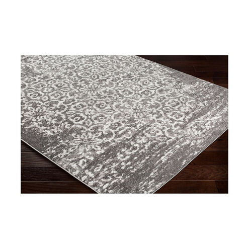 Percival 87 X 31 inch Charcoal/Light Gray/White Rugs
