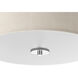 Mark LED 13 inch Brushed Nickel Flush Mount Ceiling Light, Progress LED