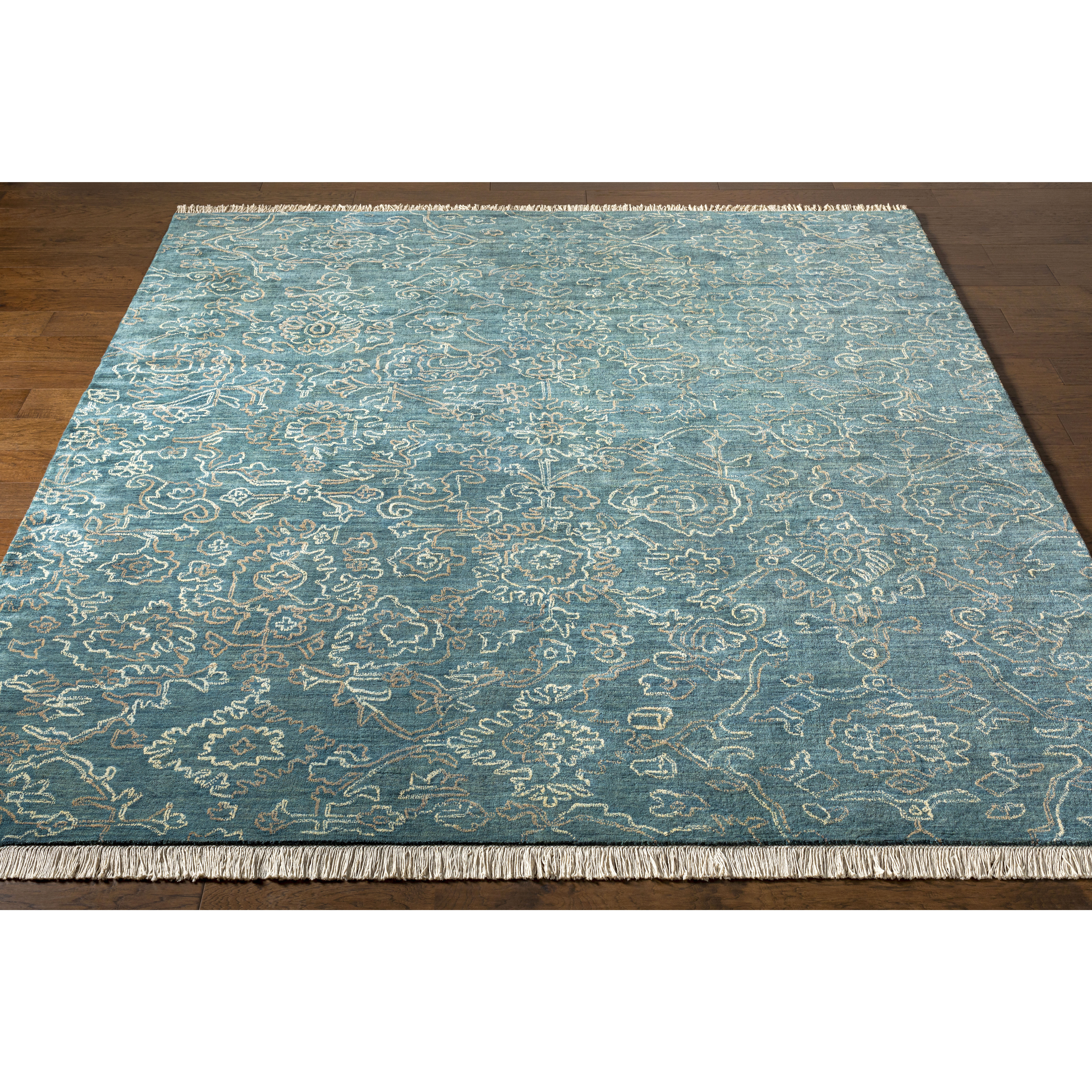 Wade 156 X 108 inch Dark Blue Rug, Rectangle