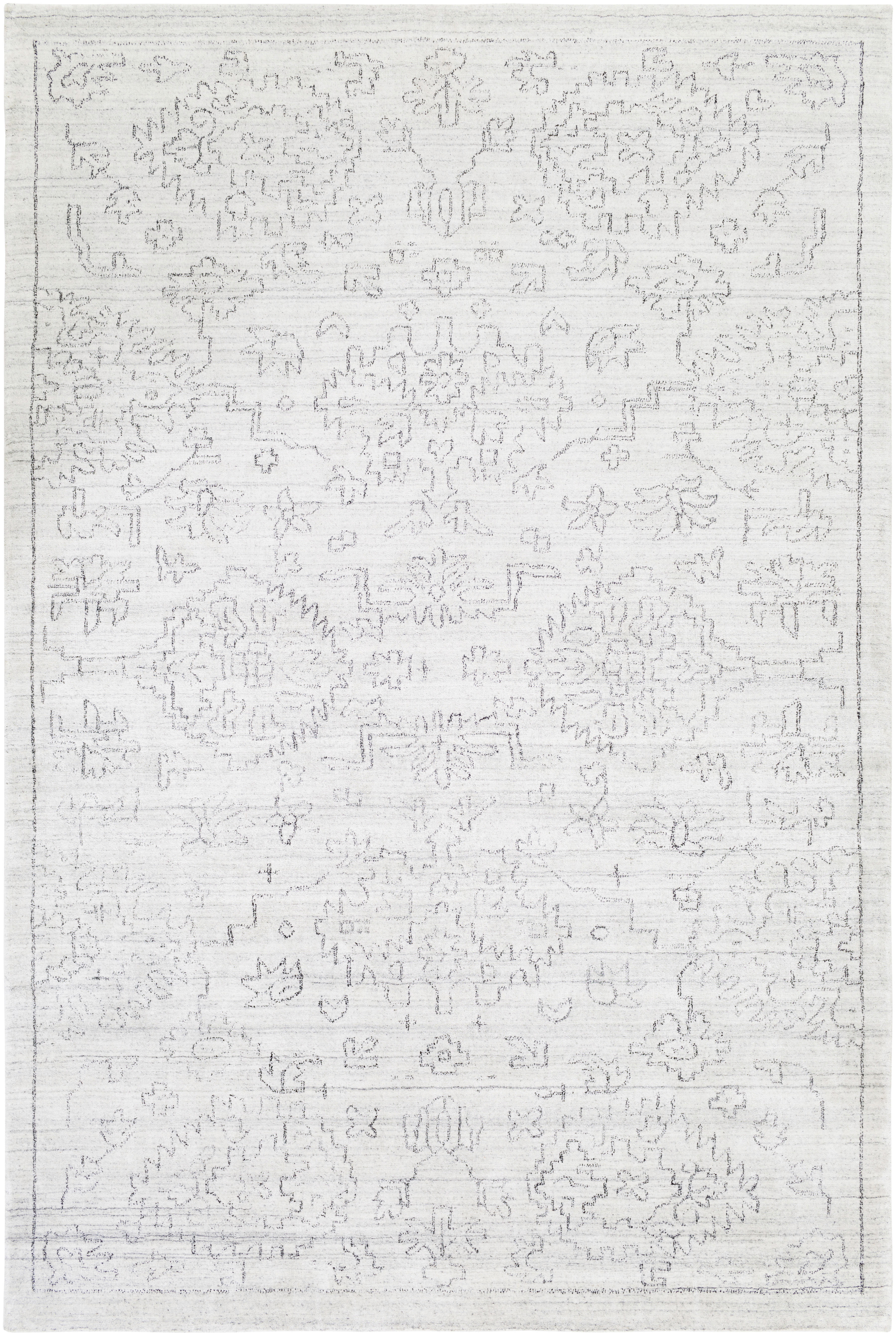 Estelle 156 X 108 inch White Rug, Rectangle