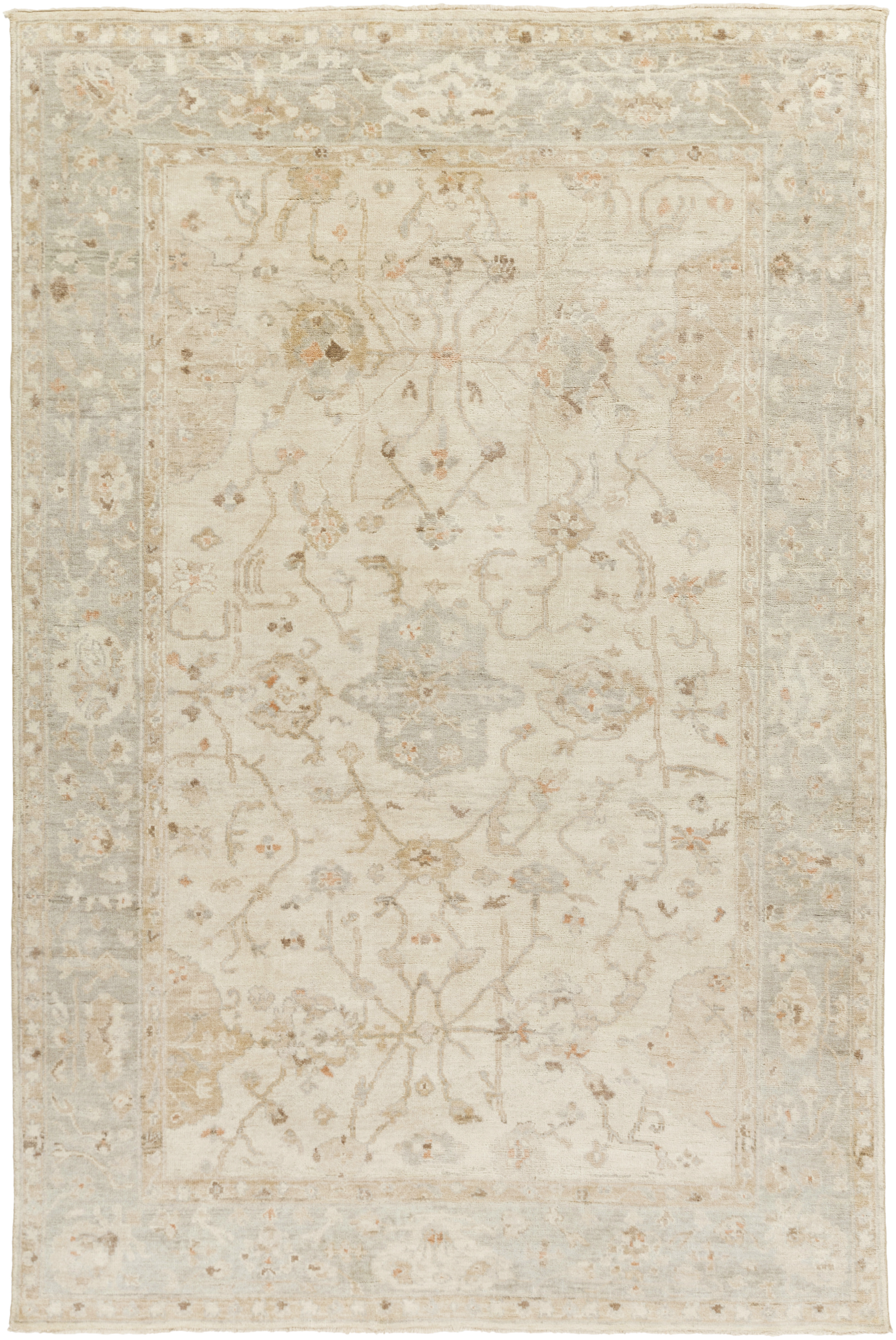 Quinella 36 X 24 inch Light Gray Rug, Rectangle