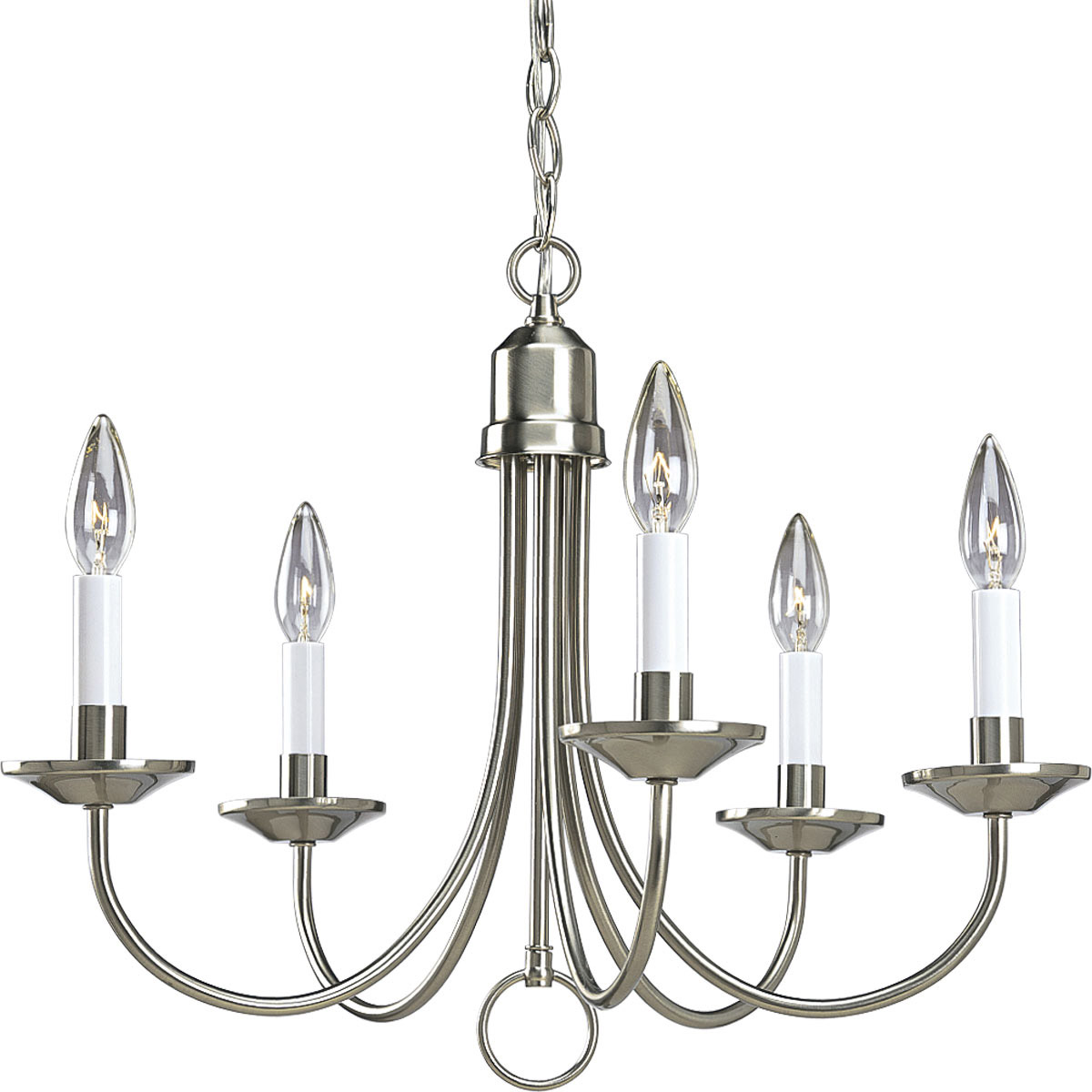 Kipling 5 Light 21 inch Brushed Nickel Chandelier Ceiling Light