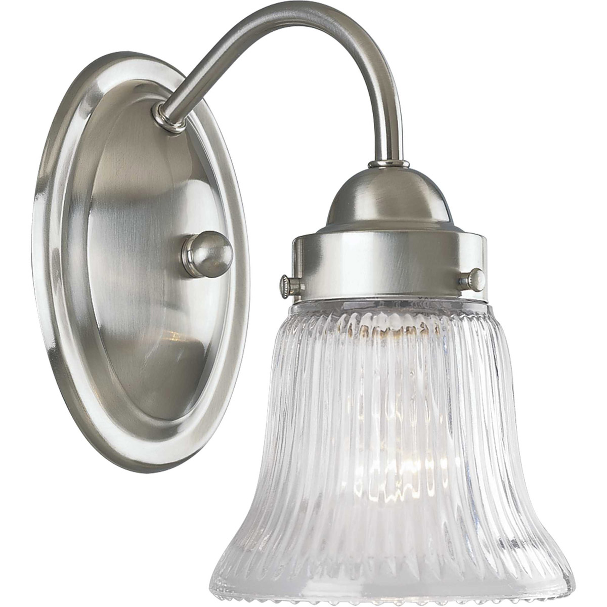 Clarence 1 Light 4.88 inch Brushed Nickel Bath Vanity Wall Light