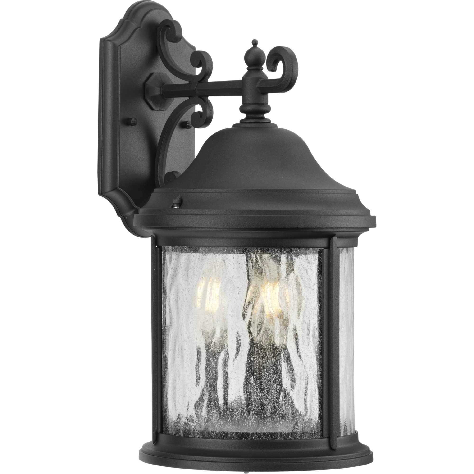 Renee 3 Light 17 inch Textured Black Outdoor Wall Lantern