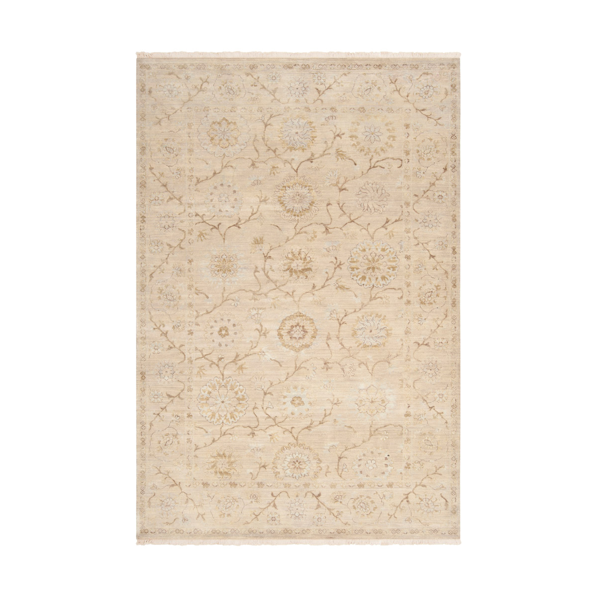Candra 102 X 66 inch Khaki/Taupe/Light Gray/Tan Rugs, Wool