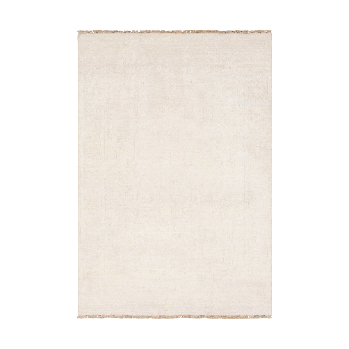 Duke 156 X 108 inch Cream Rugs, Wool