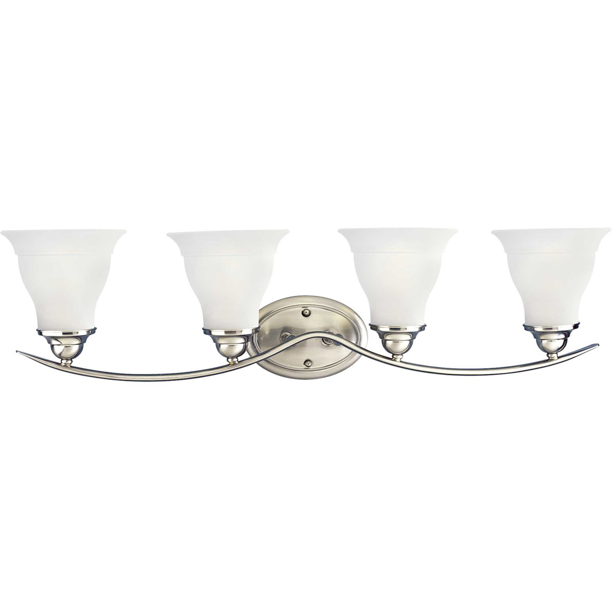 Nerissa 4 Light 33.25 inch Brushed Nickel Bath Vanity Wall Light