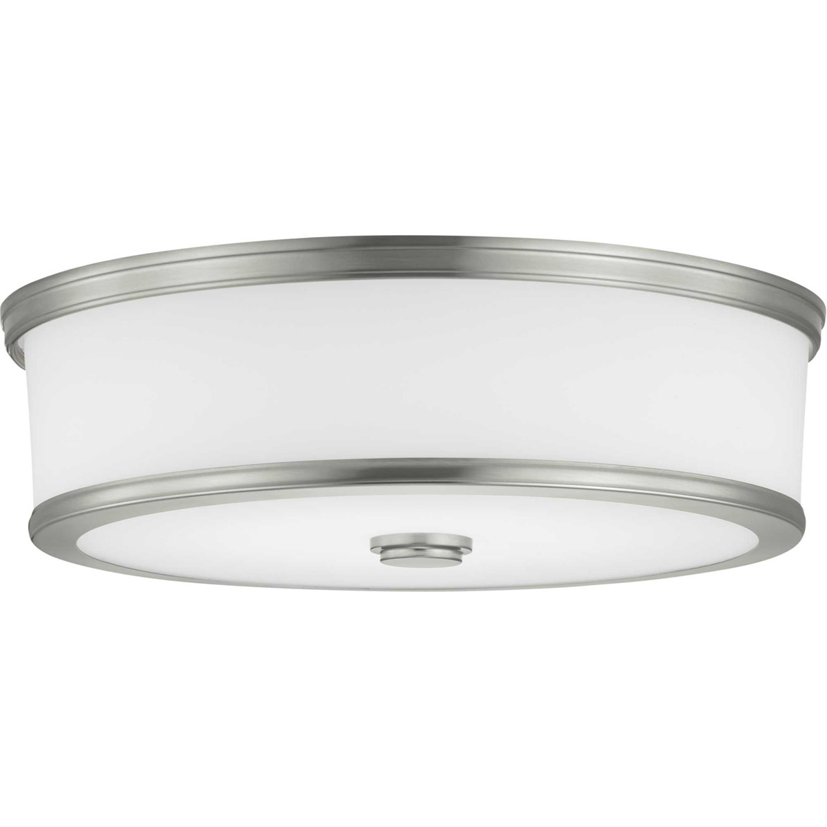 Harper LED 16 inch Brushed Nickel Flush Mount Ceiling Light, Progress LED