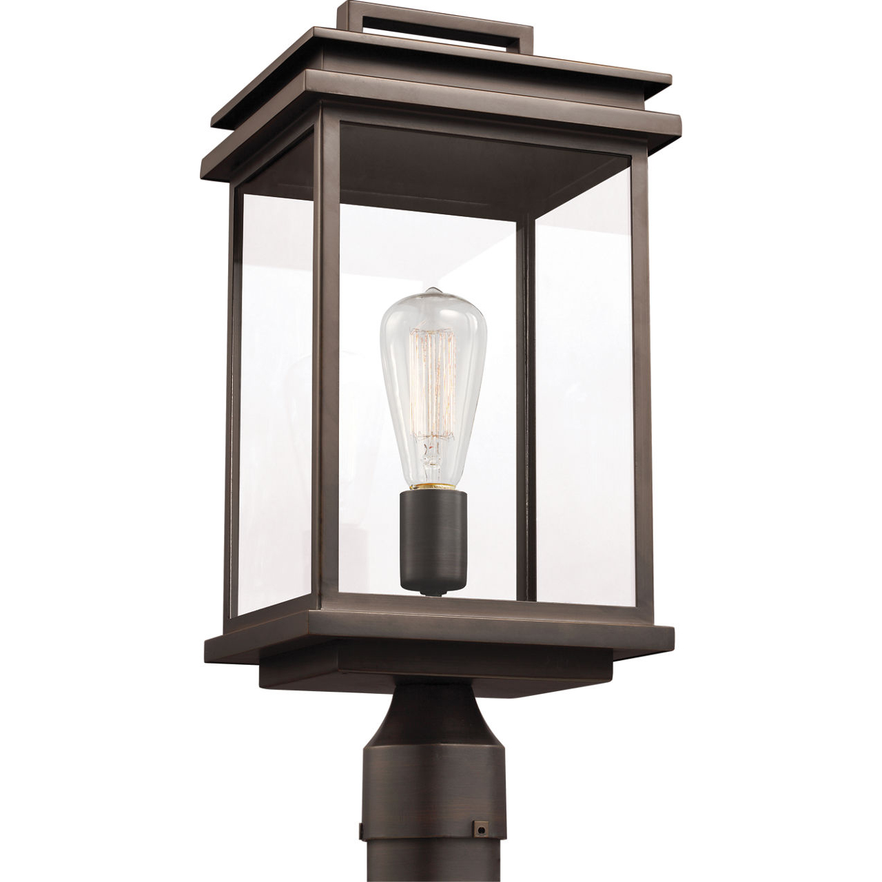 Chancellor 1 Light 16.75 inch Antique Bronze Outdoor Post Lantern
