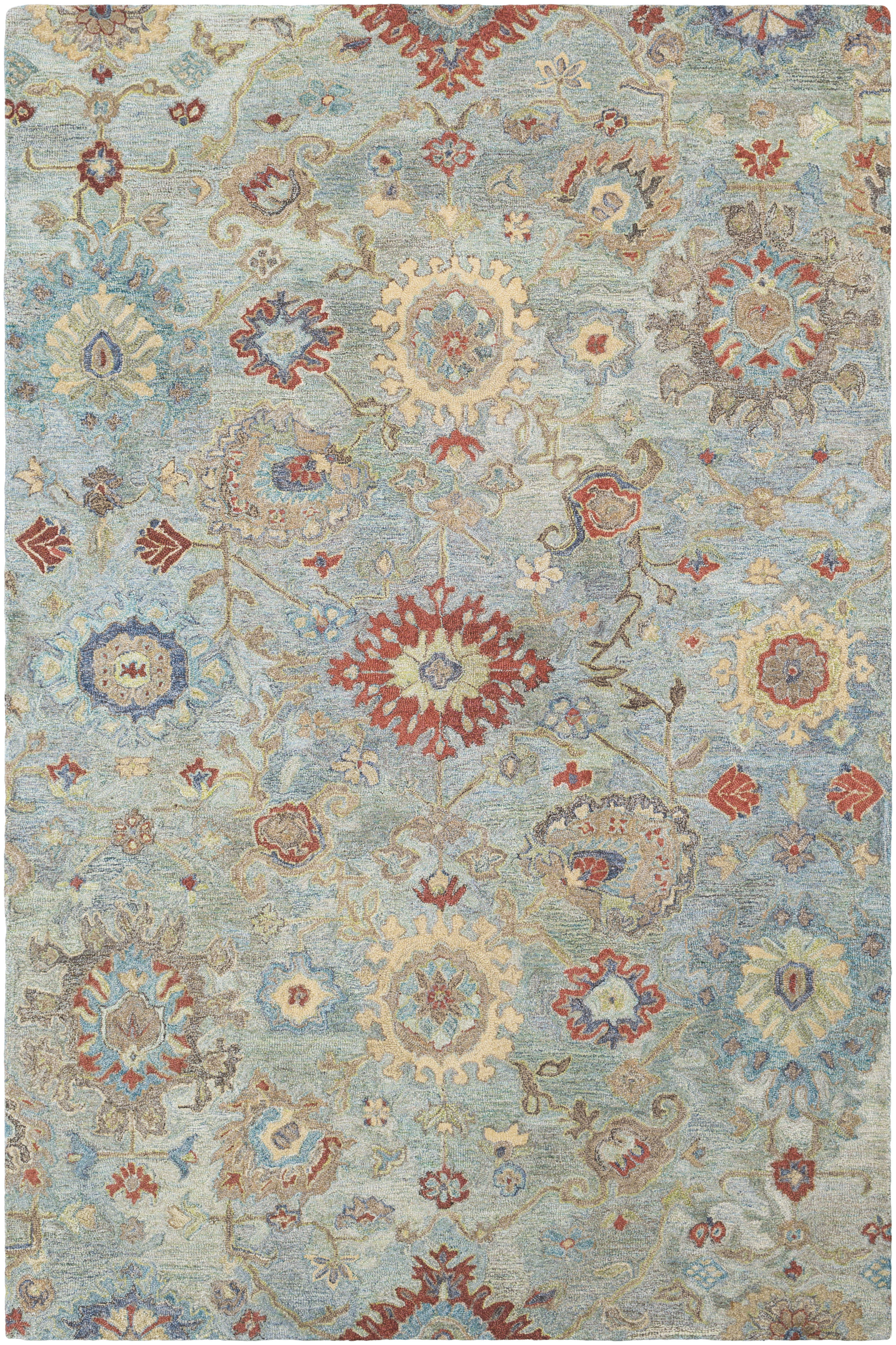 Lester 36 X 24 inch Emerald Rug, Rectangle
