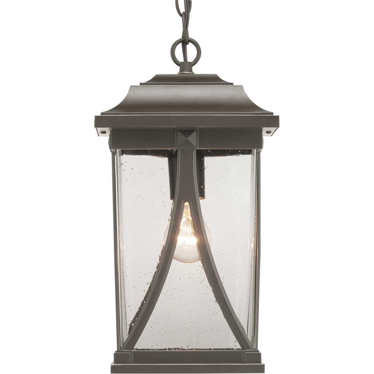 Luce 1 Light 8.25 inch Antique Bronze Outdoor Hanging Lantern